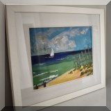 A03. Small framed seascape. 